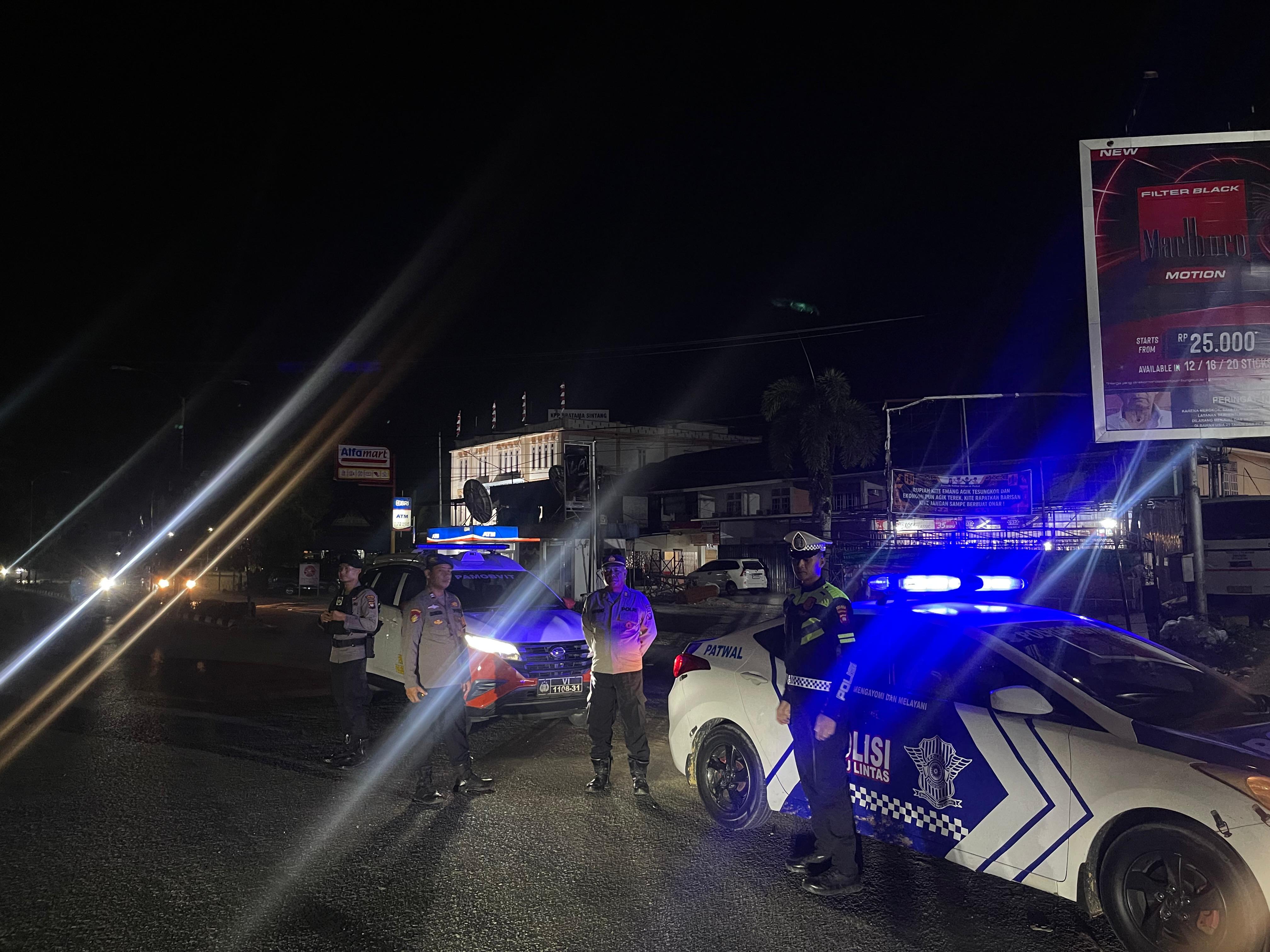 Polres Sintang Intensifkan Patroli Cipta Kondisi, Cegah Balap Liar dan Jaga Kondusivitas Wilayah
