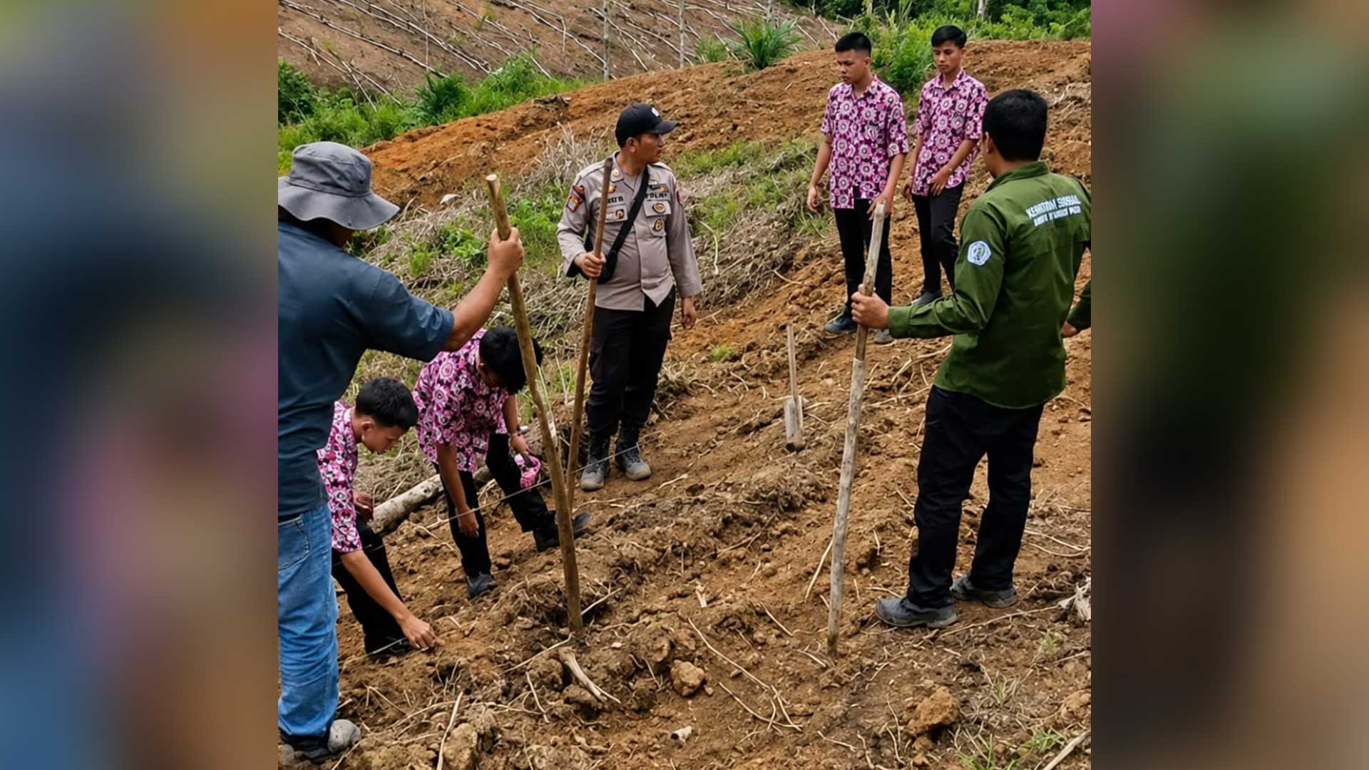 Polsek Kayan Hilir dan Masyarakat Taman Jagung Kuartal III