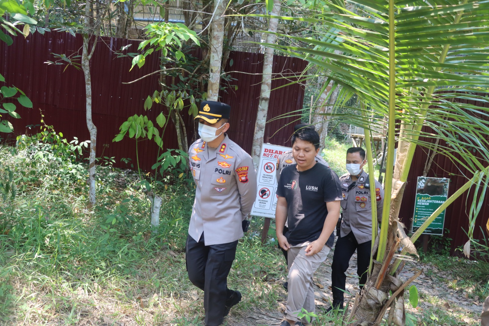 Kapolres Sintang Tinjau Keamanan Sintang Orangutan Center