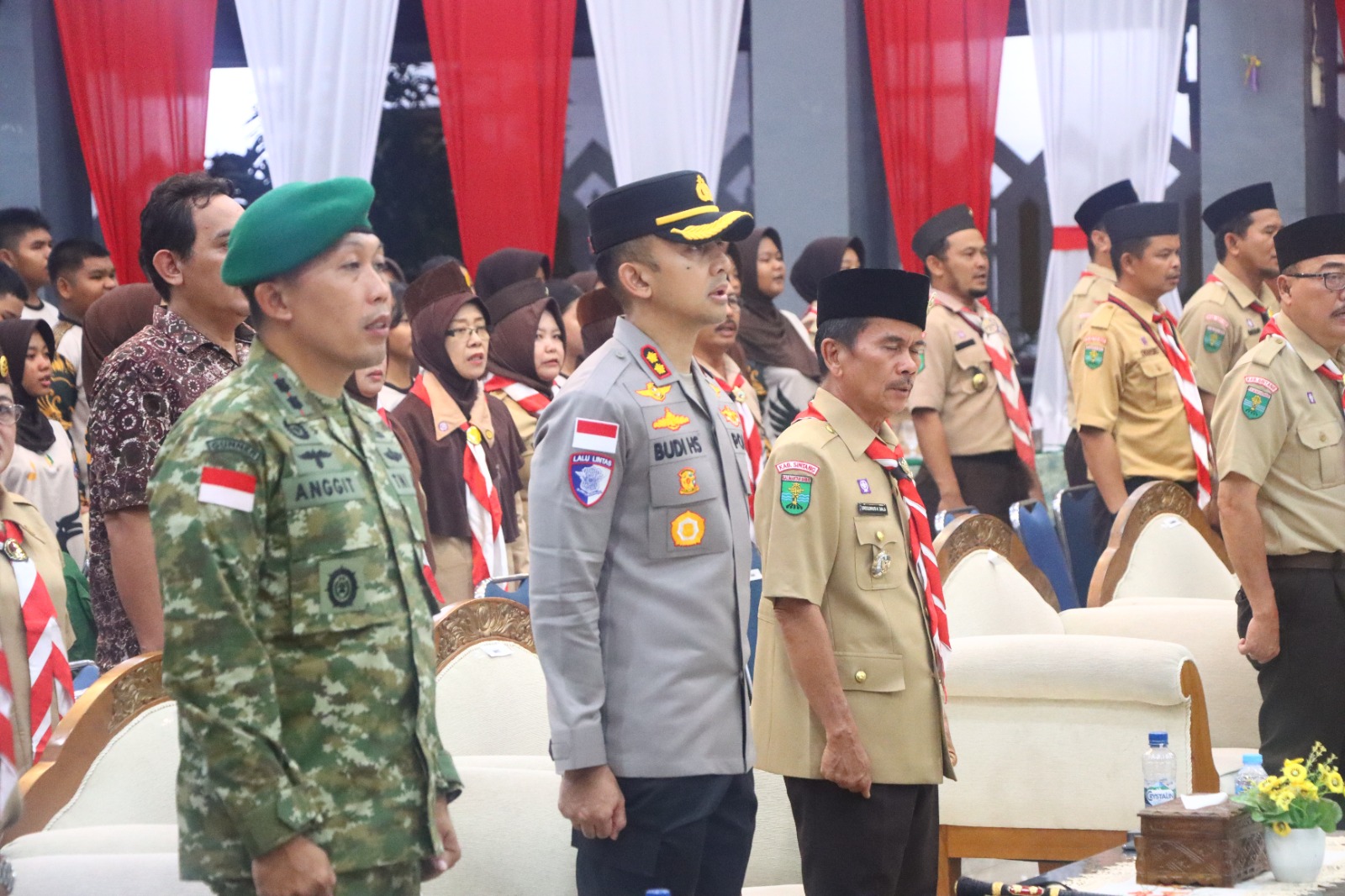 Kapolres Sintang Hadiri Pelepasan Kontingen Jamnas XII Kabupaten Sintang