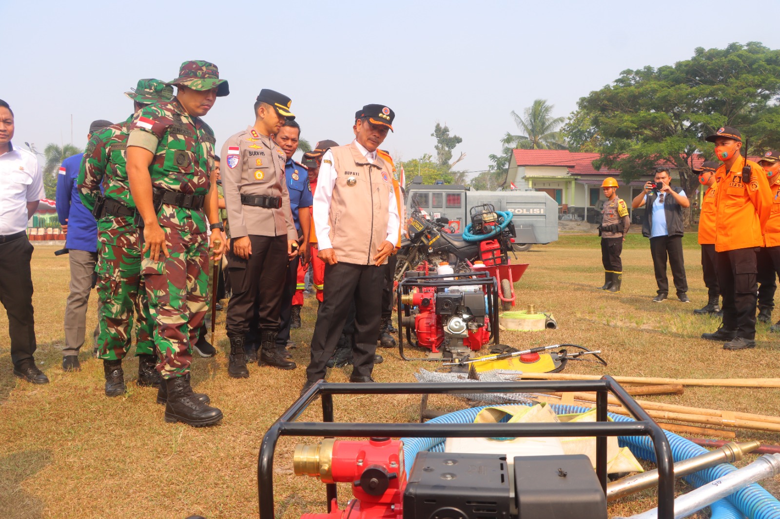 Sintang Siaga Karhutla, TNI-Polri Gelar Apel Kesiapan