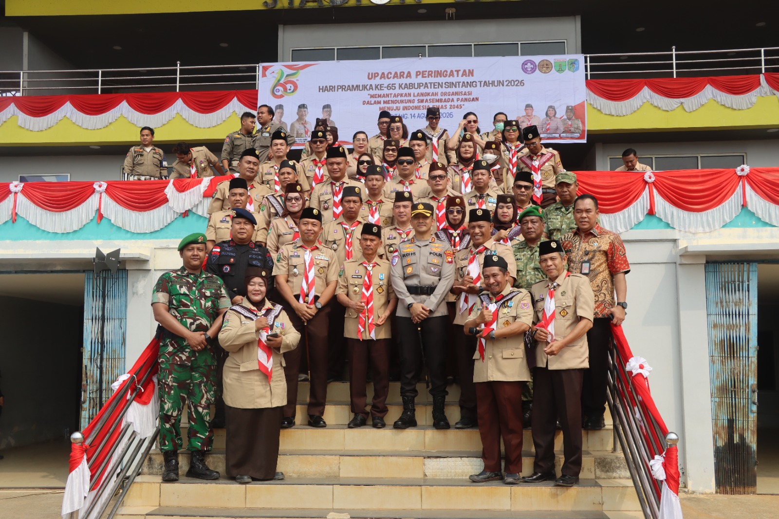 Kapolres Sintang Hadiri Peringatan Hari Pramuka ke-65