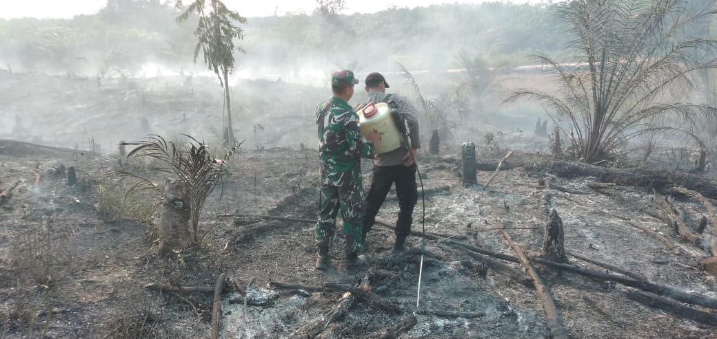 Polsek Ketungau Tengah Cek Lima Titik Hotspot
