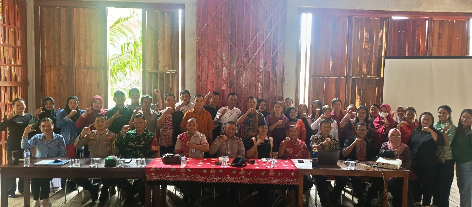 Bhabinkamtibmas Polsek Dedai Hadiri Rakor Tim GENTING