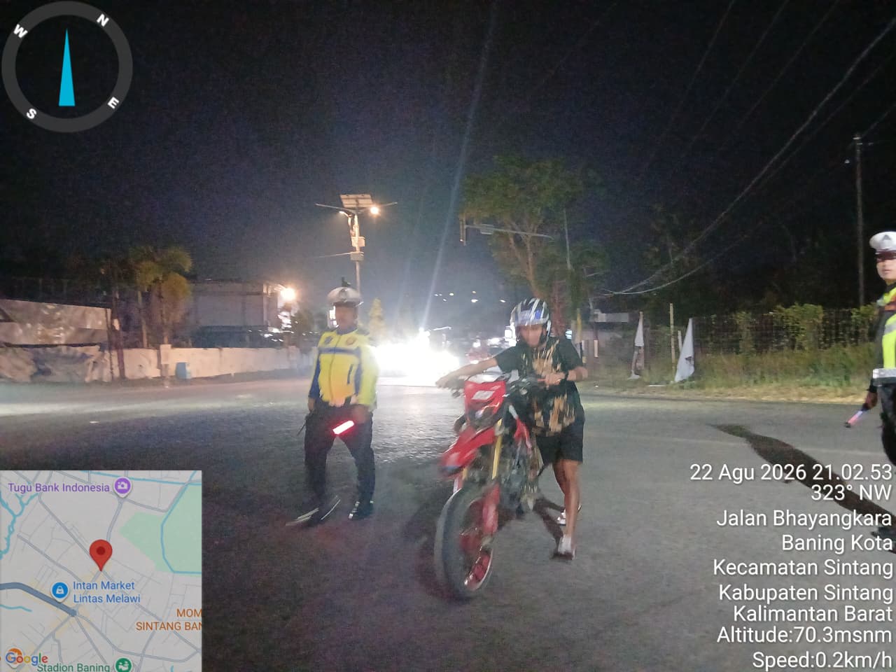 Satlantas Polres Sintang Tertibkan 10 Kendaraan Berknalpot Brong, Antisipasi Balap Liar