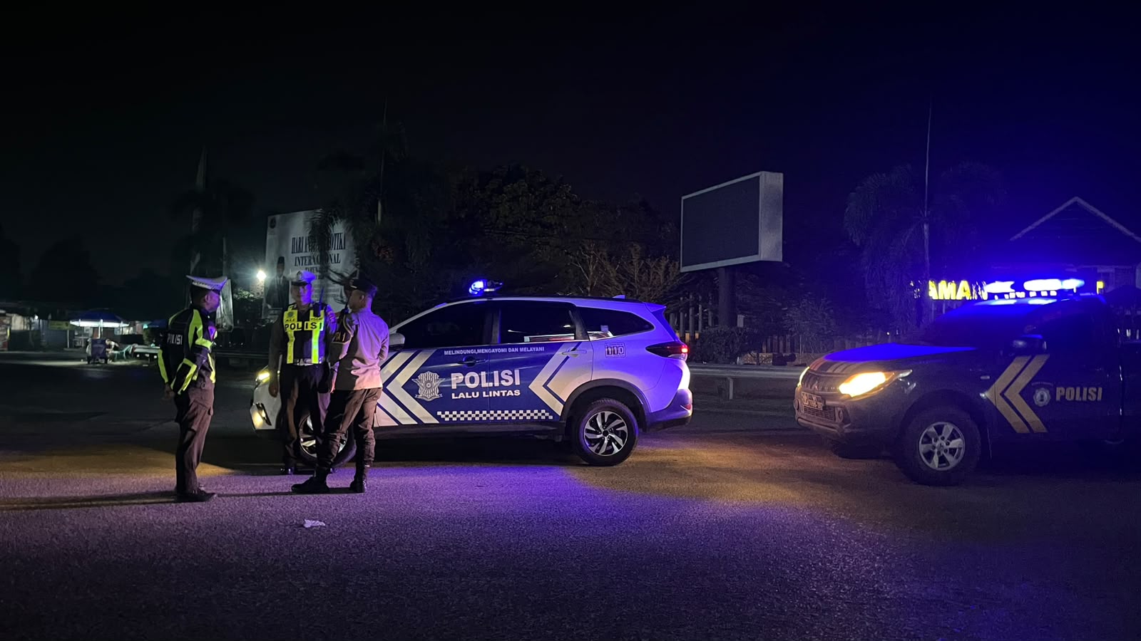 Polres Sintang Perkuat Blue Light Patrol untuk Kamseltibcarlantas