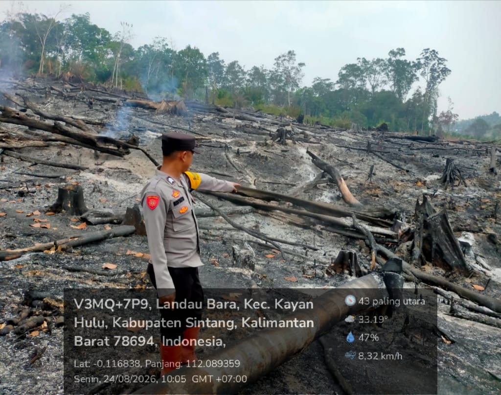 Polsek Kayan Hulu Cek Tiga Titik Hotspot