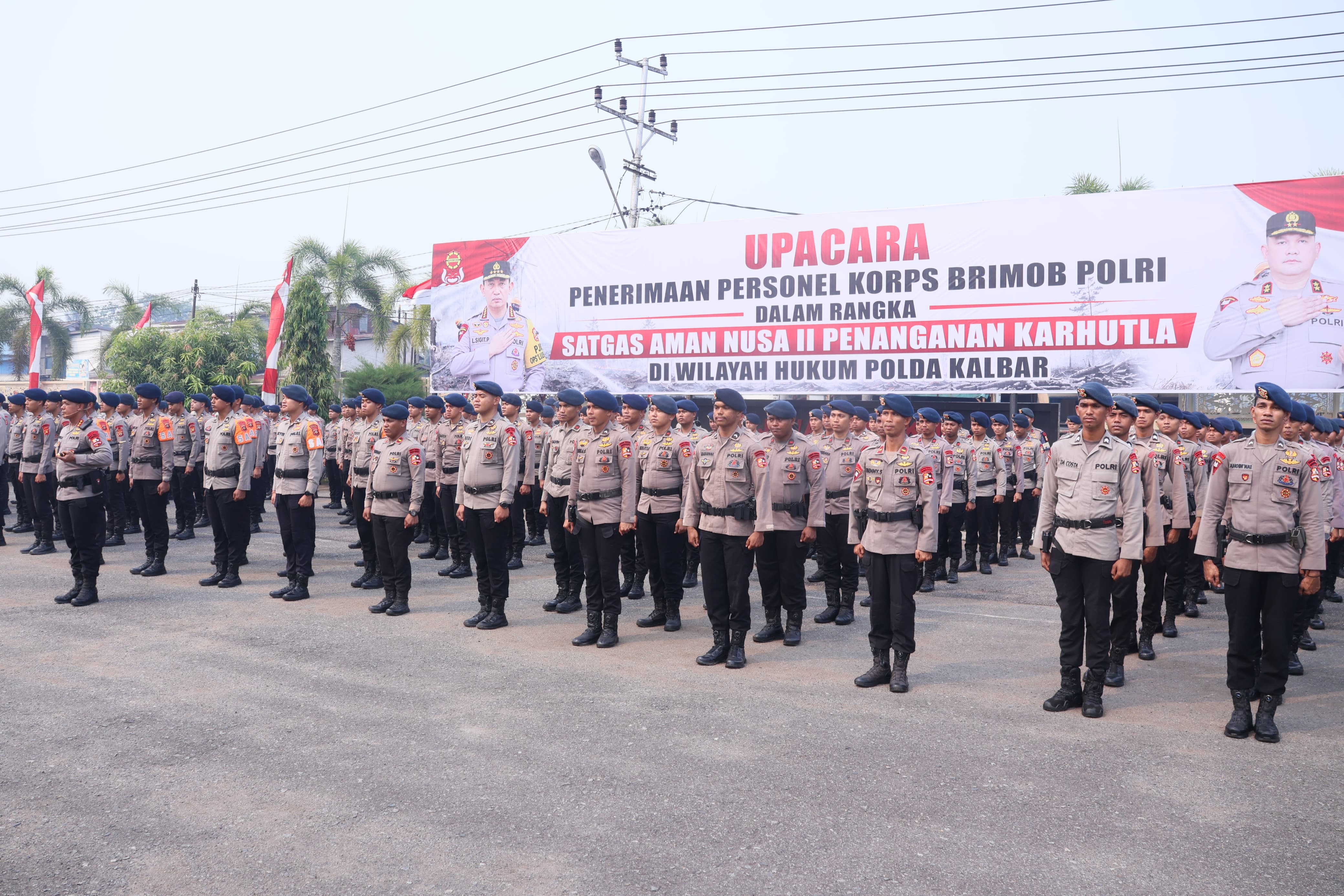 Polres Sintang Perkuat Penanganan Karhutla dengan Dukungan BKO Brimob