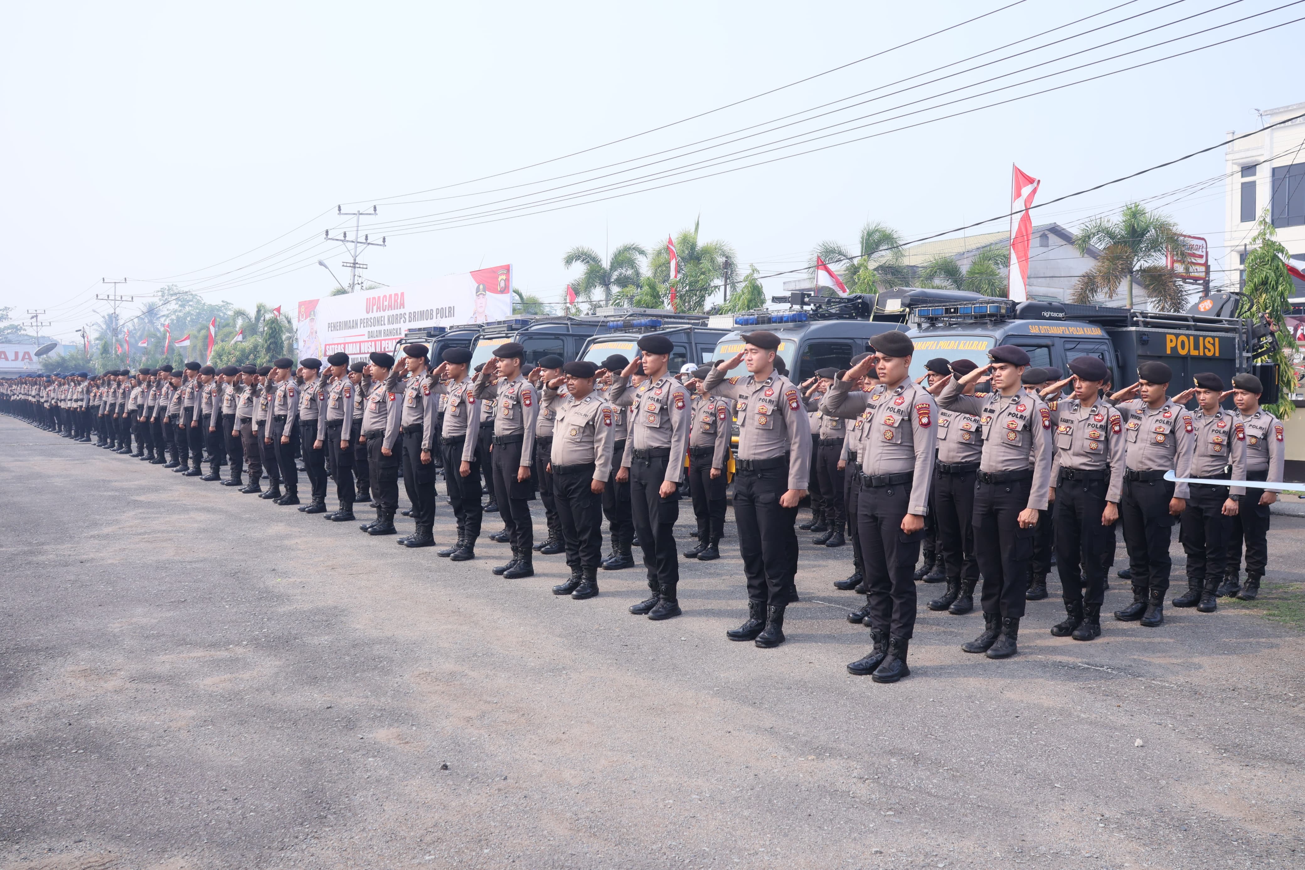 20 Personel Brimob Batalyon C Polda Kalbar Perkuat Polres Sintang Tangani Karhutla