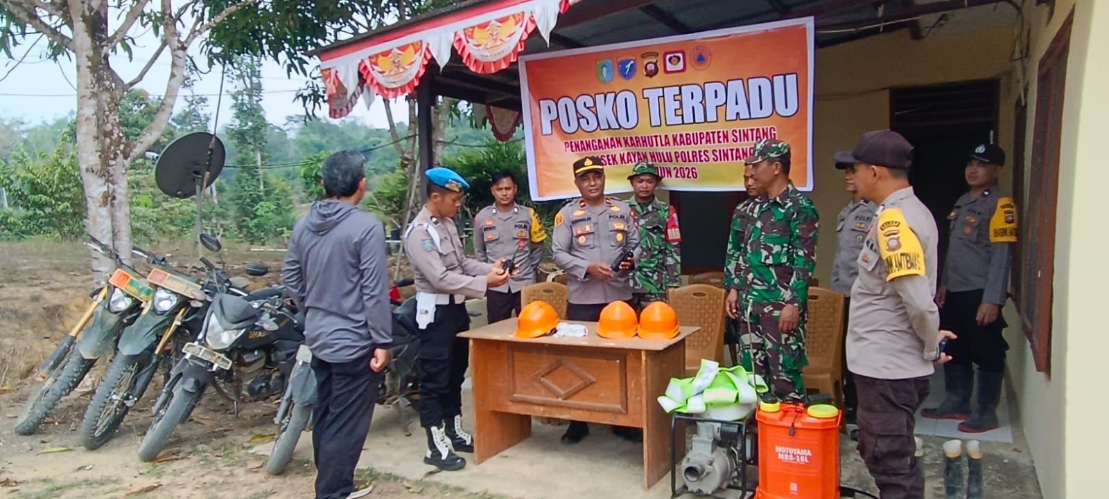 Kayan Hulu Bentuk Posko Terpadu Penanganan Karhutla