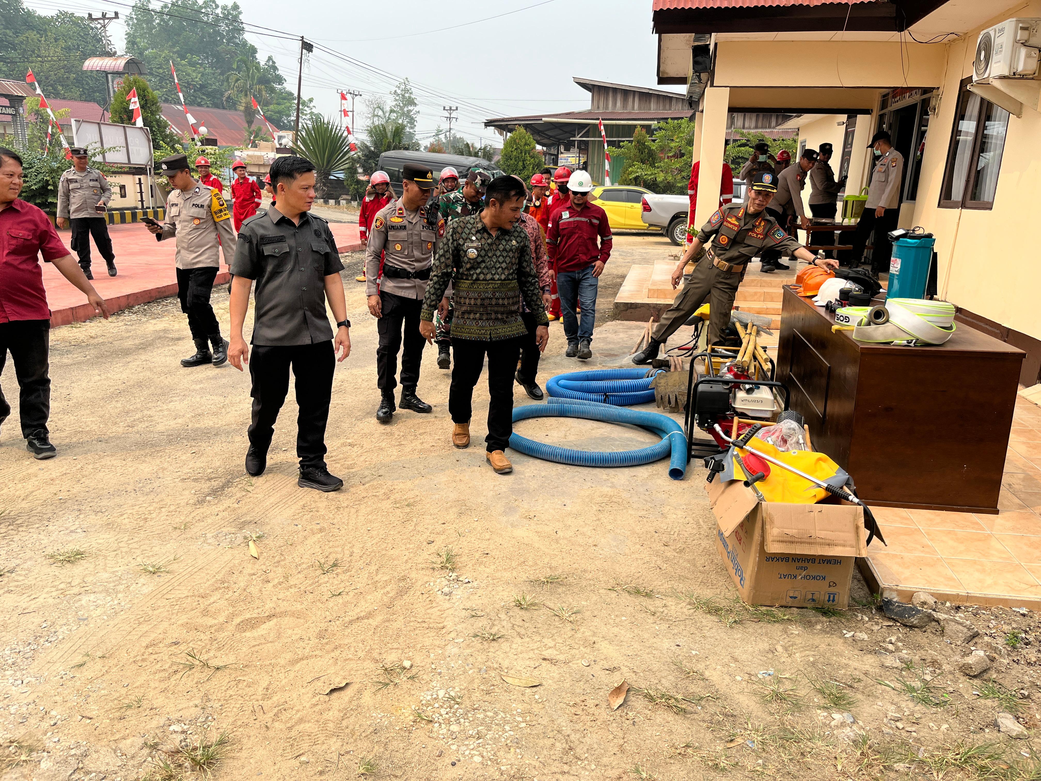 Polsek Sungai Tebelian Dirikan Posko Terpadu Karhutla