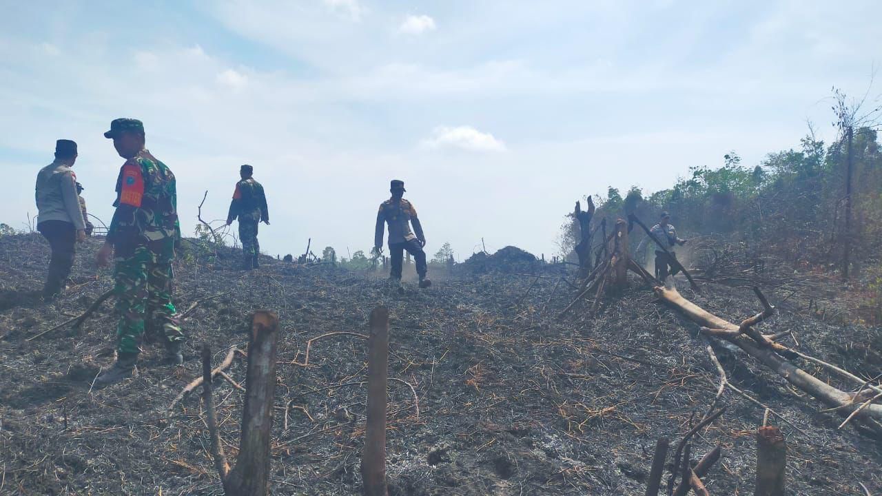 Polsek Ketungau Tengah Cek 4 Titik Hotspot