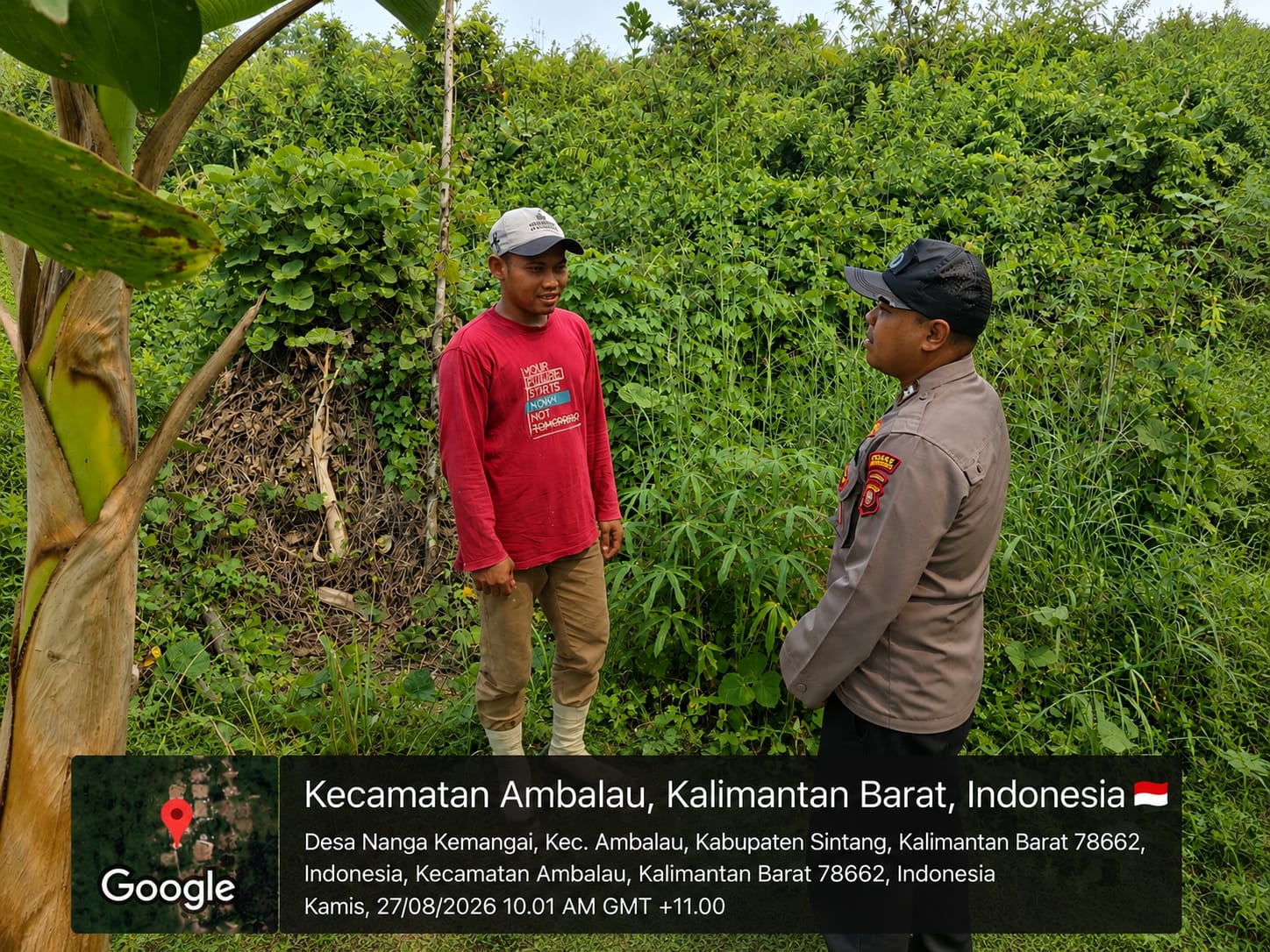 Cegah Karhutla, Bhabinkamtibmas Polres Sintang Gencarkan Imbauan