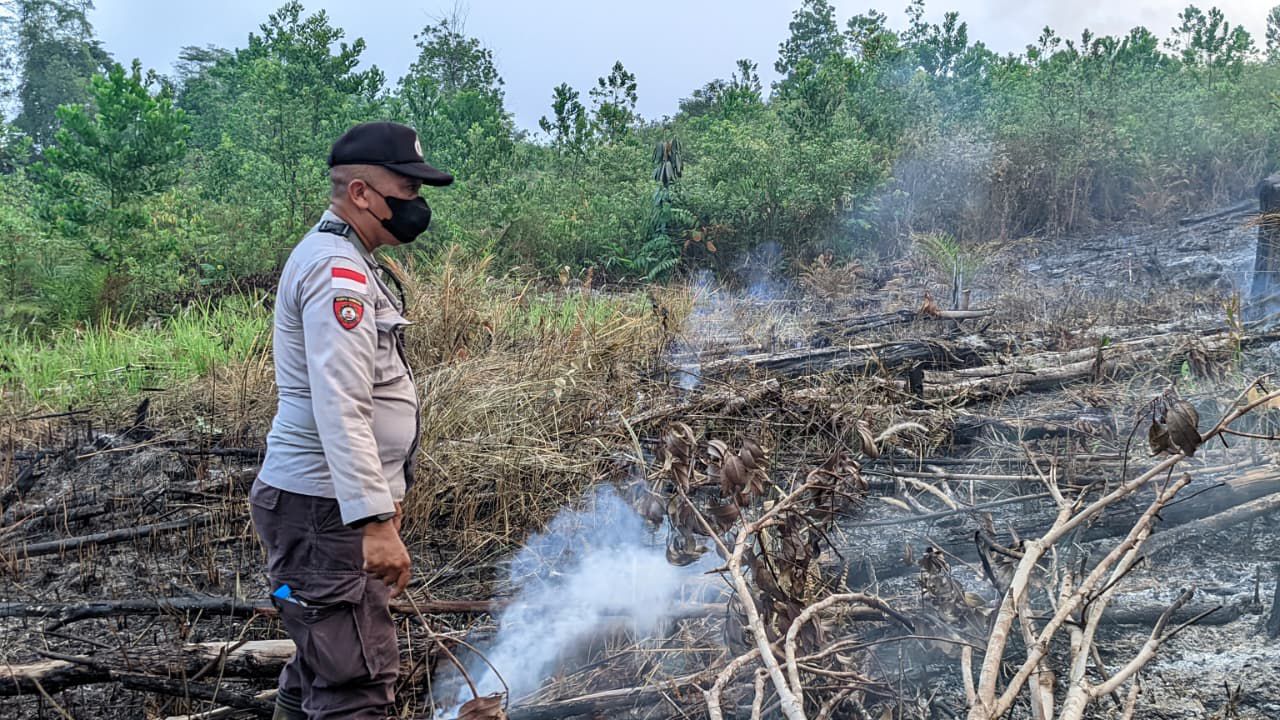 8 Titik Karhutla di Ketungau Tengah Dipadamkan Polisi dan TNI