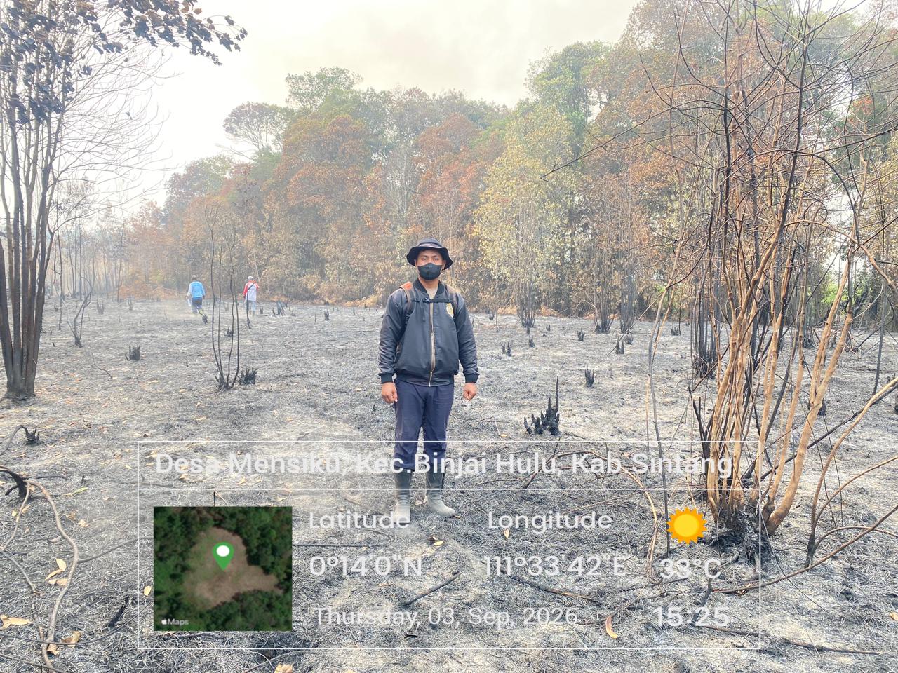 Polisi Lakukan Ground Check Hotspot di Hutan Lindung Mensiku
