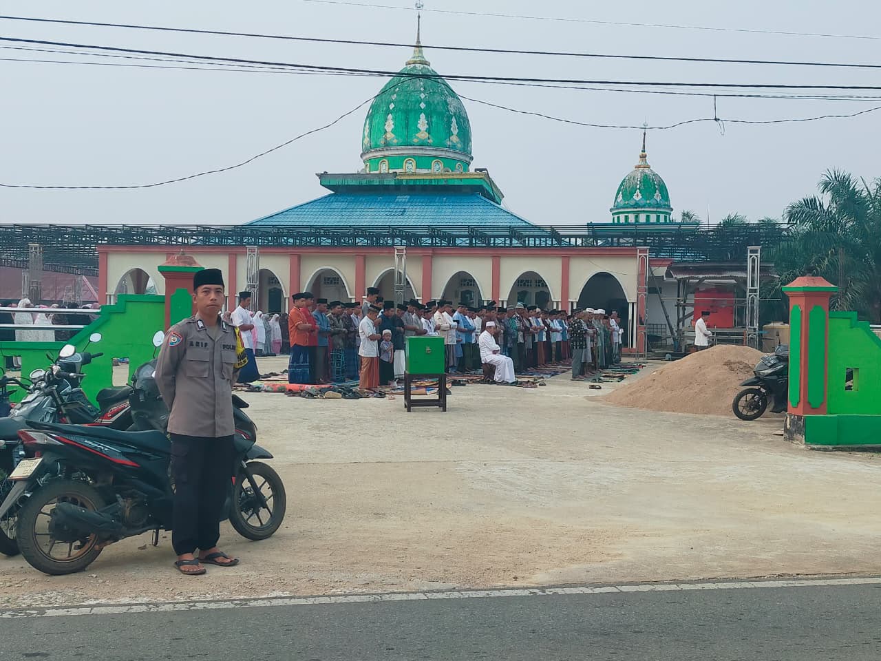 Polsek Binjai Hulu dan Warga Gelar Sholat Istisqa dan Istighosah