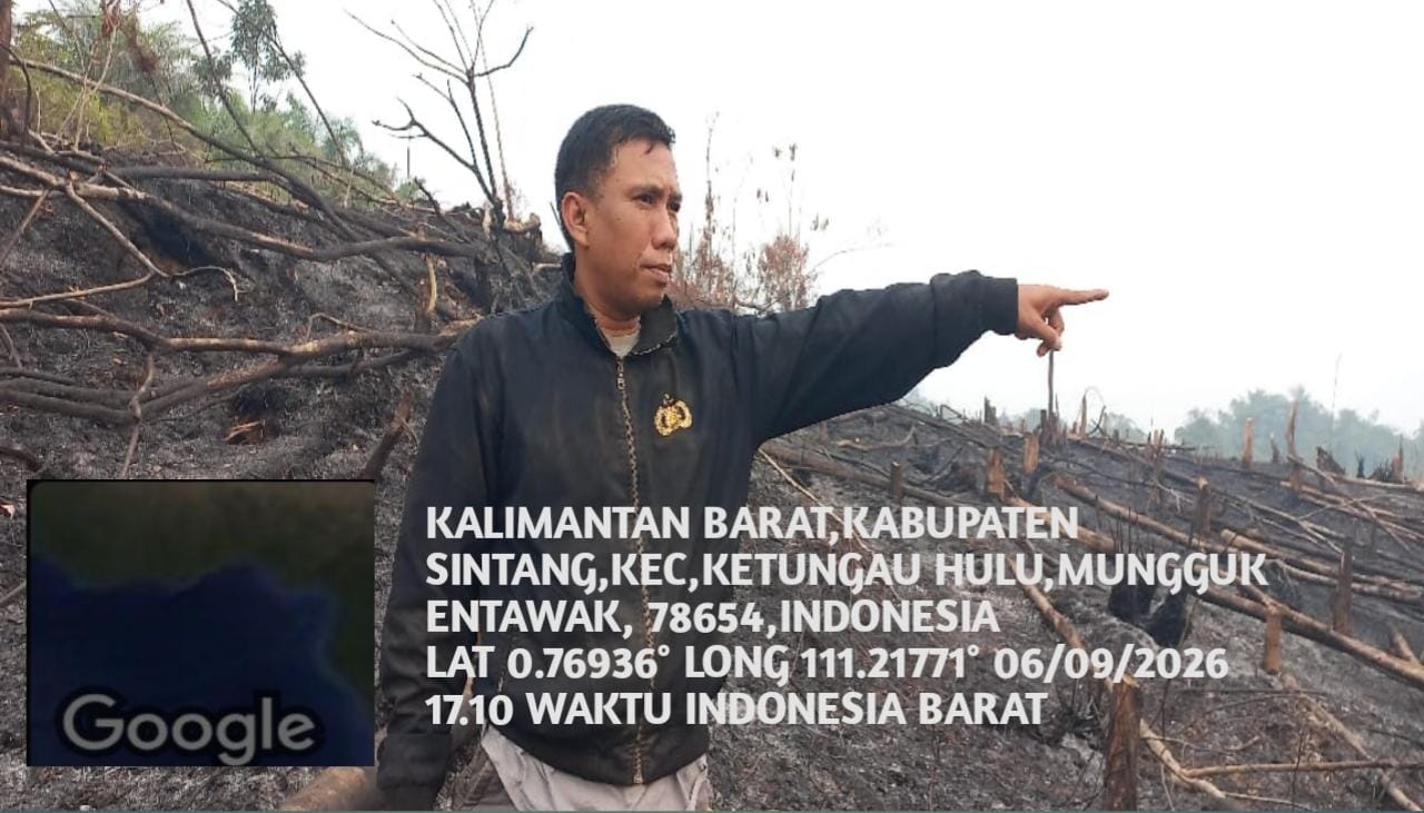 Hotspot Terdeteksi di Mungguk Entawak, Pastikan Api Padam