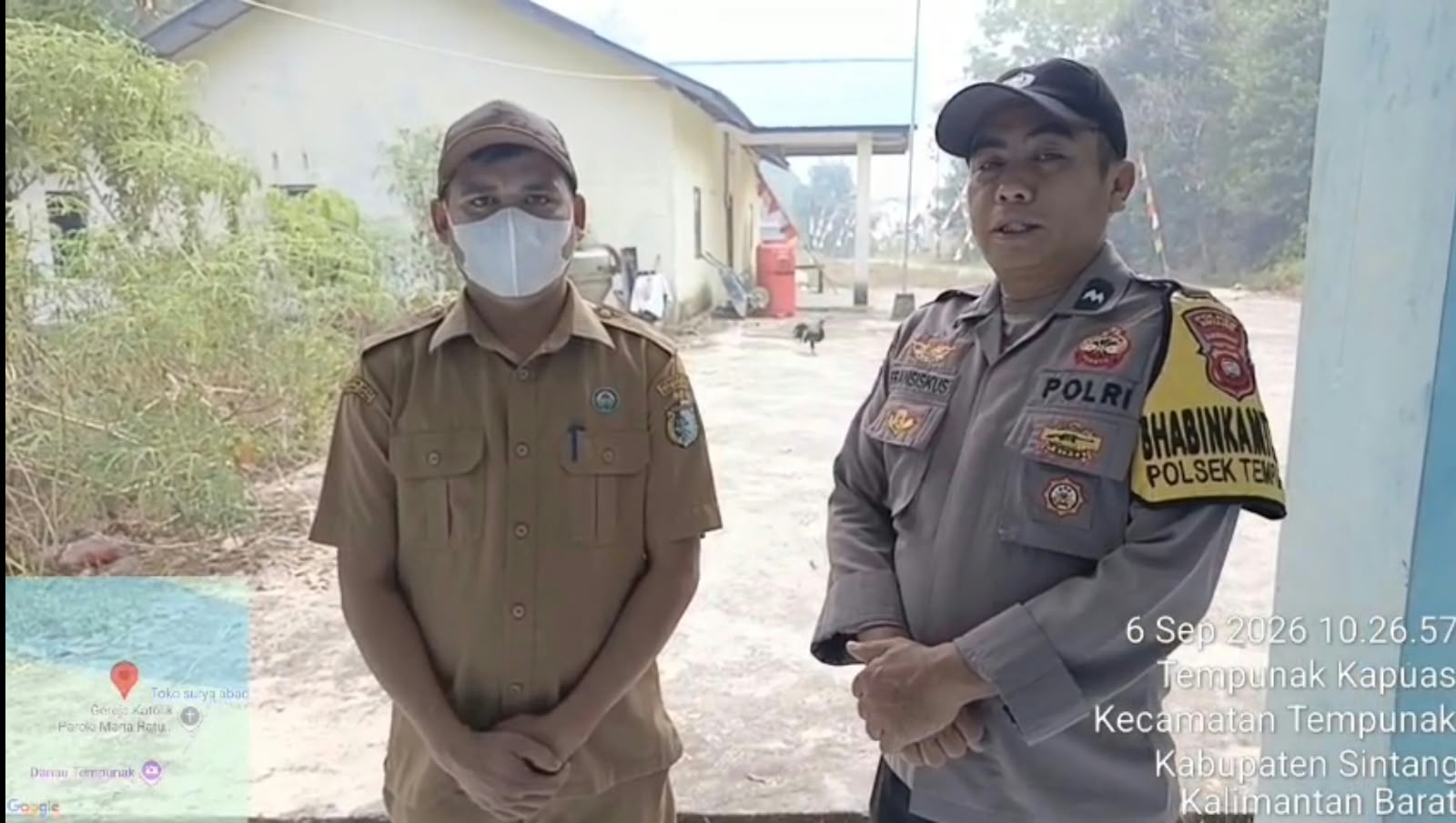 Bhabinkamtibmas Serentak Edukasi Karhutla ke Warga