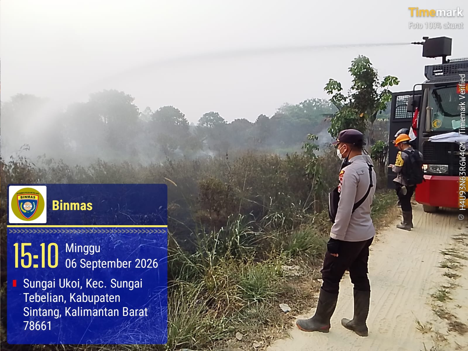 Api Kembali Muncul di Sungai Ukoi, Tim Gabungan Bergerak Cepat