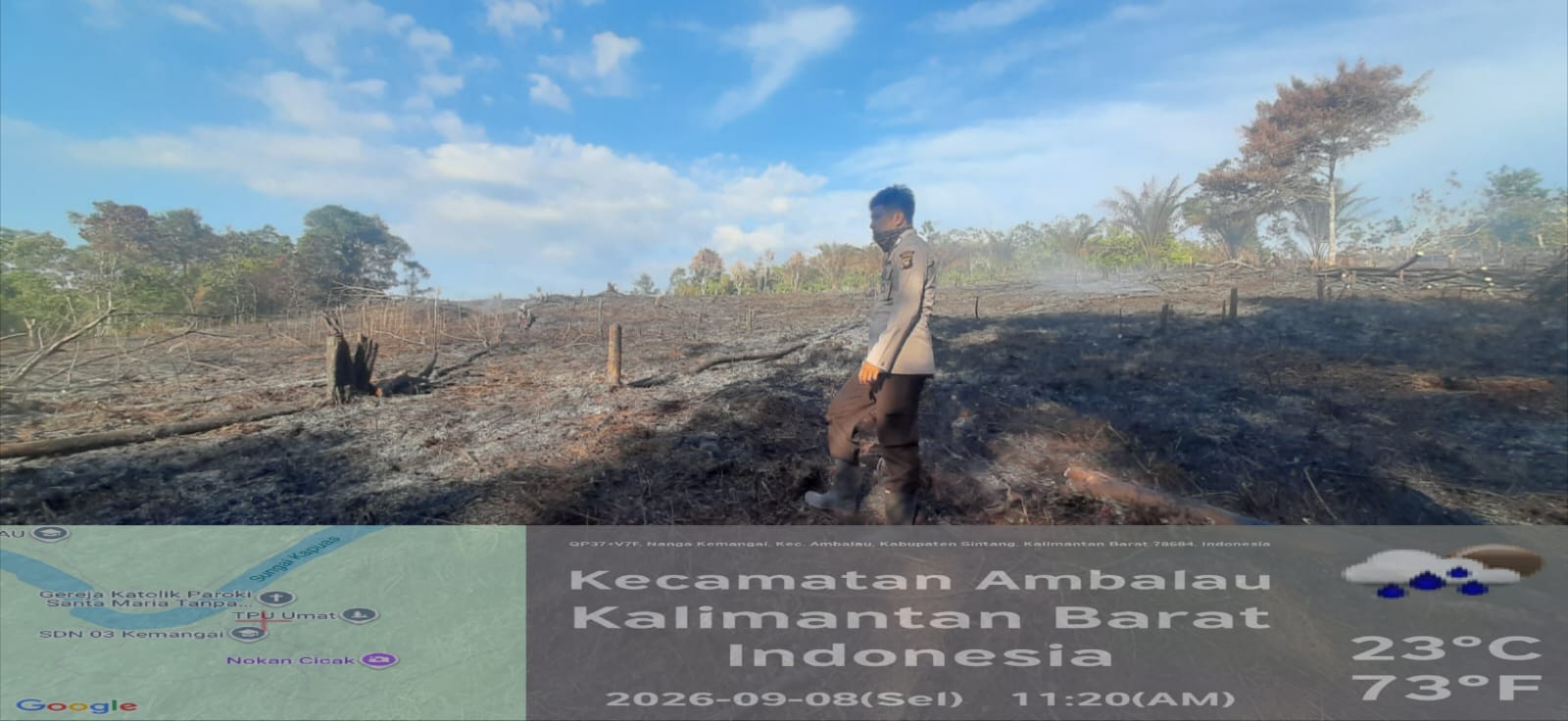 Polisi Cek dan Pastikan 3 Hotspot di Jengkarang Ambalau Padam