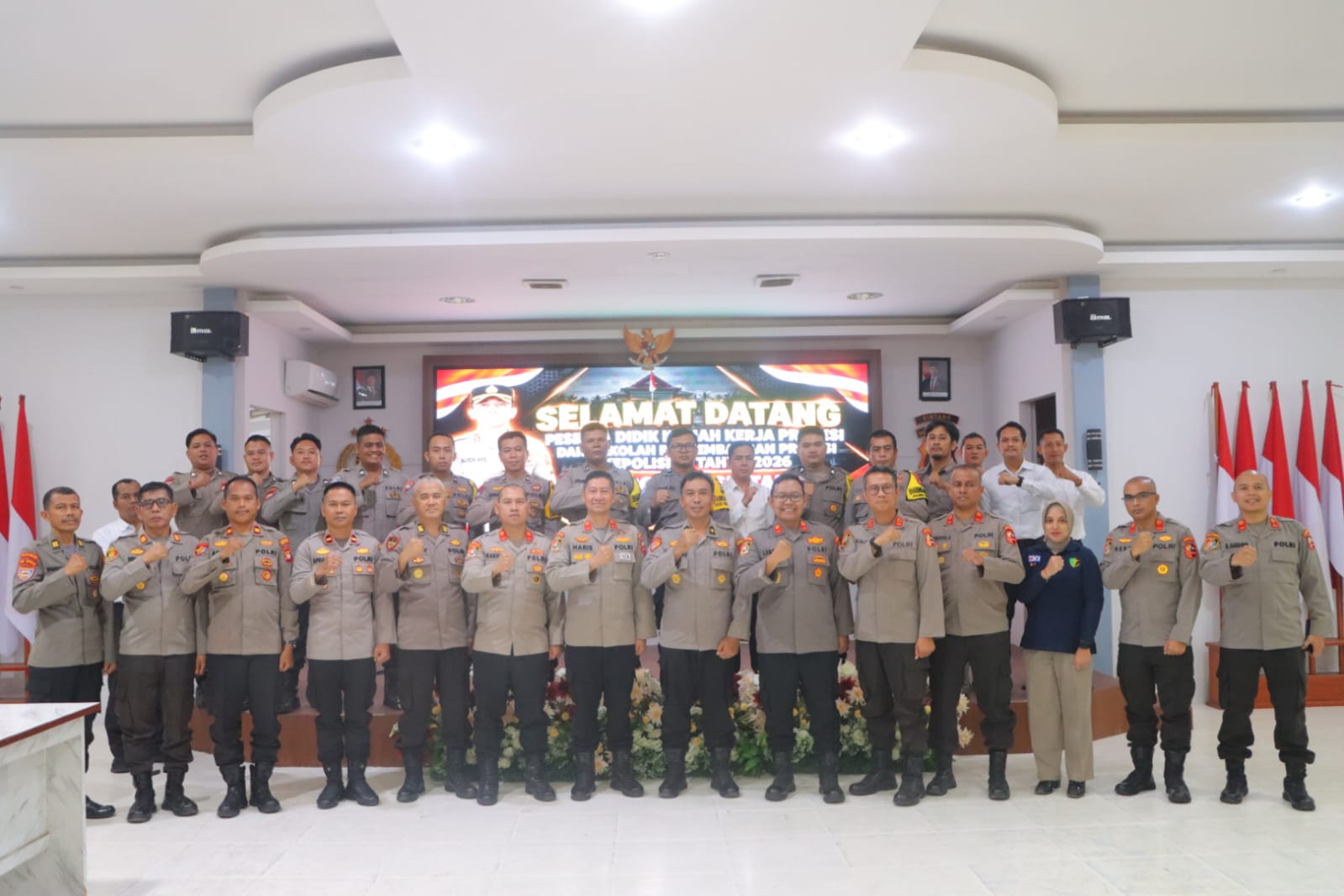 Polres Sintang Sambut Peserta Didik SPPK Lemdiklat Polri
