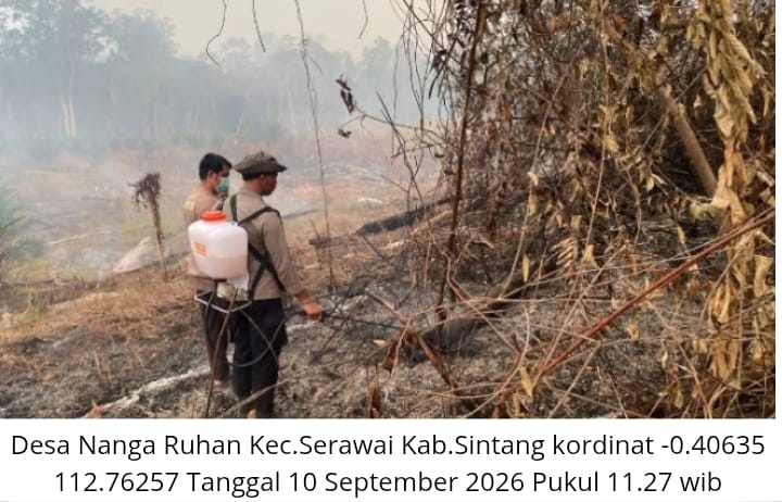 Tujuh Hotspot Terdeteksi di Serawai, Polisi Pastikan Seluruh Titik Api Padam