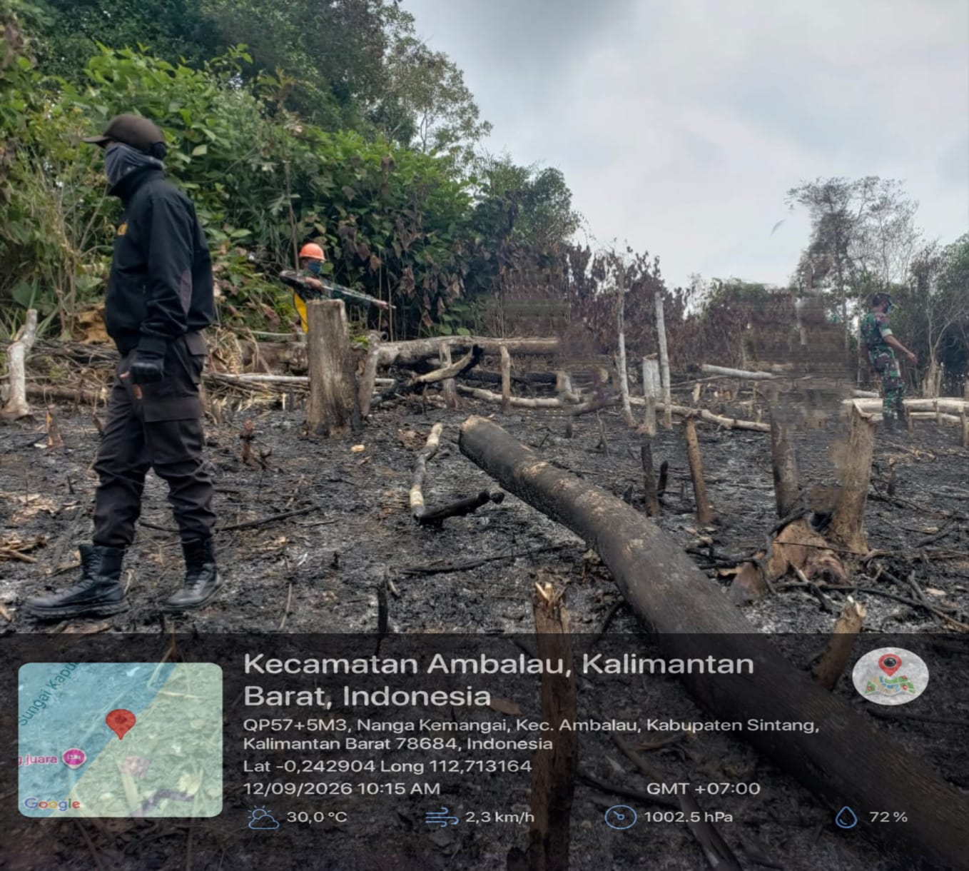 13 Hotspot Terdeteksi di Ambalau, Personel Pastikan Api Padam