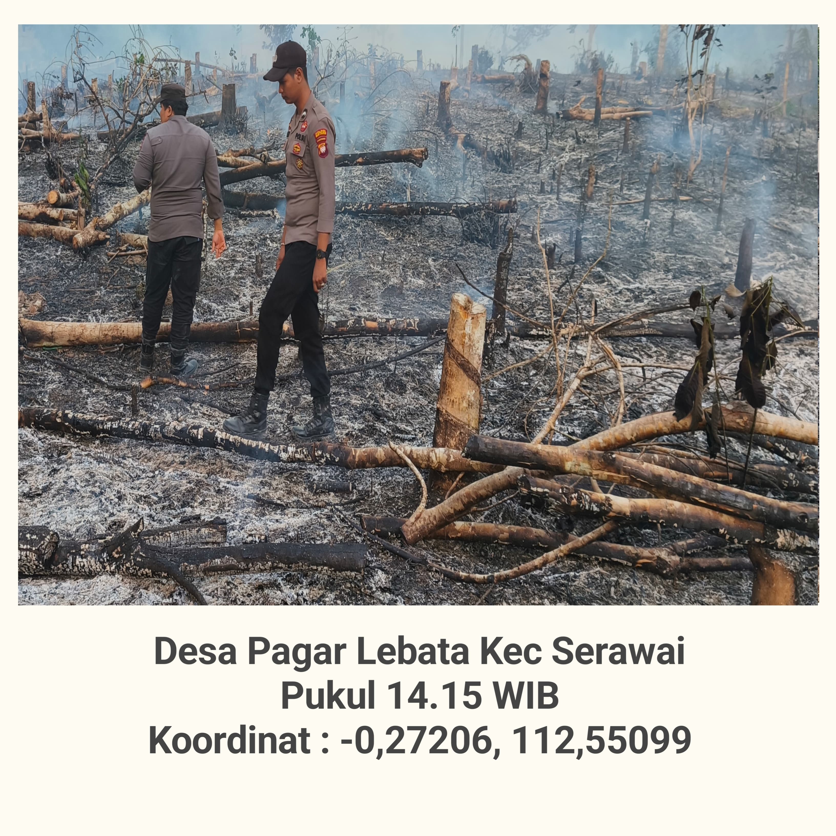 34 Hotspot Terdeteksi di Serawai, Personel Verifikasi 5 Titik
