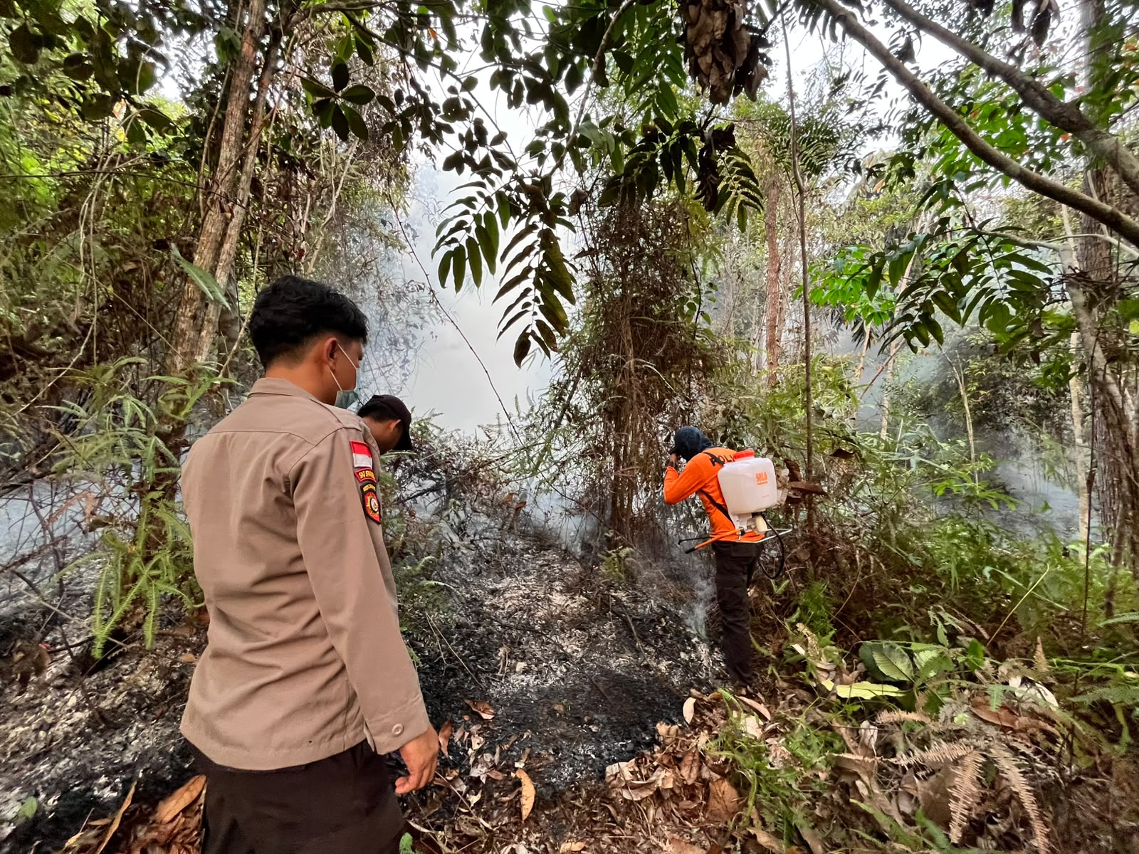 11 Titik Karhutla Kembali Terbakar di Ketungau Tengah, Tim Gabungan Bergerak Padamkan Api