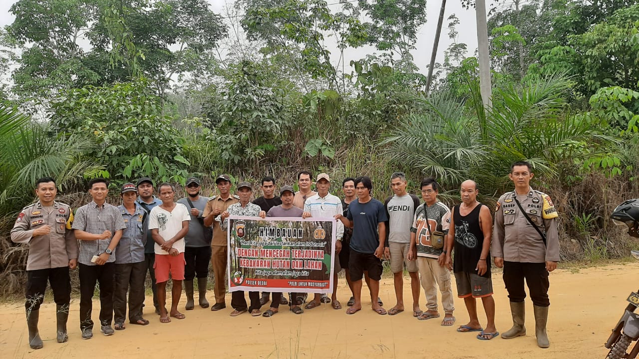 Polres Sintang Gencarkan Himbauan Larangan Pembukaan Lahan dengan Membakar