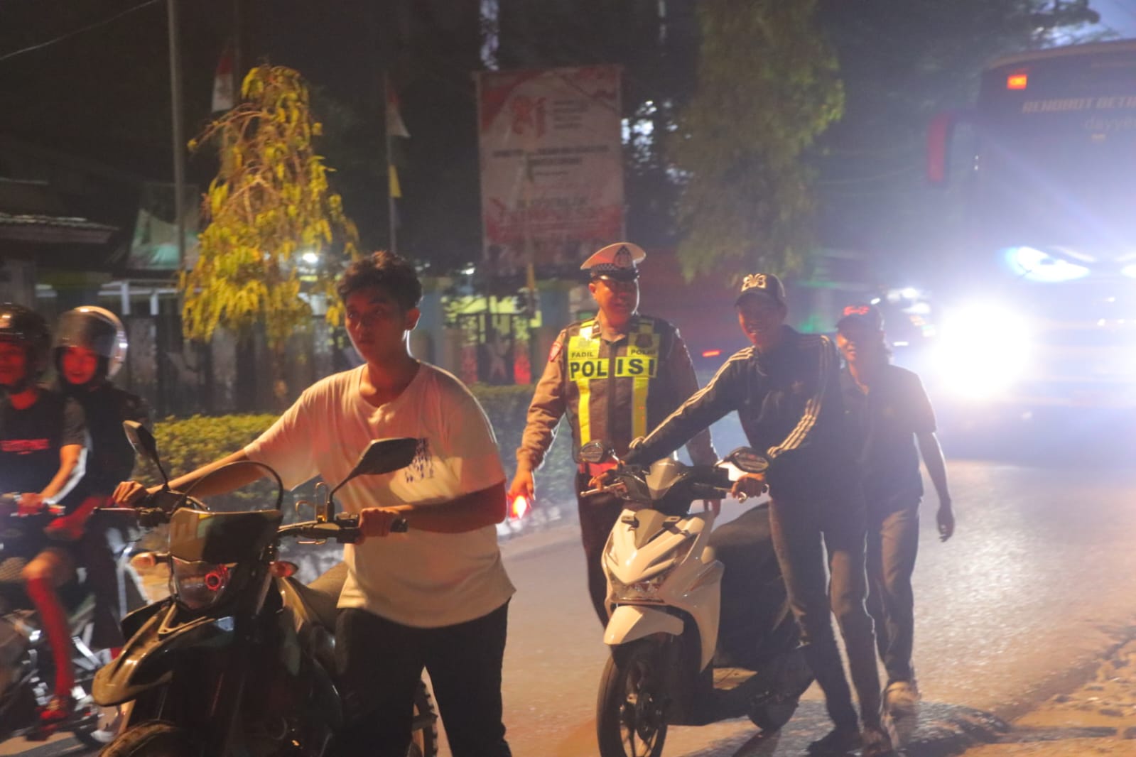 Satlantas Polres Sintang Tertibkan Knalpot Brong dan Pengendara Tanpa Helm