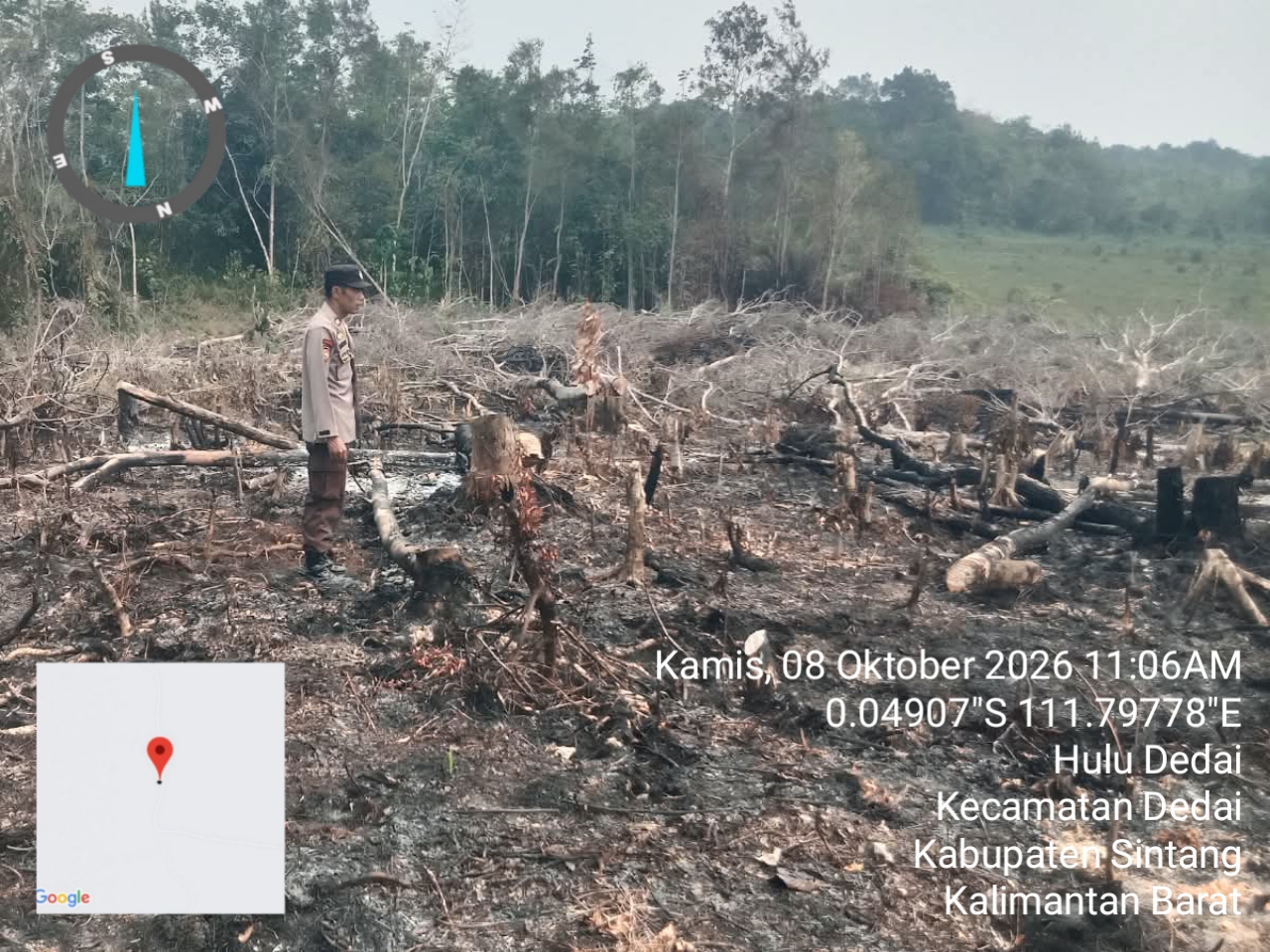 Personel Verifikasi 3 Titik Hotspot di Kecamatan Dedai