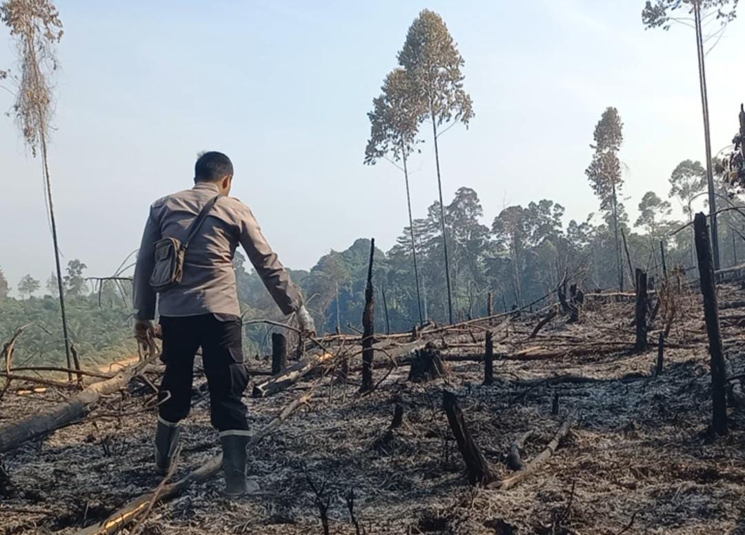 Polsek Ketungau Hilir Cek 2 Titik Hotspot di Desa Sungai Mali